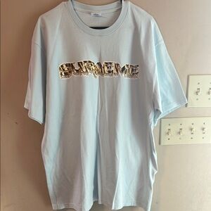 SUPREME DIAMOND GRILLZ TEE PALE BLUE SIZE XL